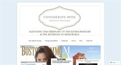 Desktop Screenshot of consideratedoneconcierge.com